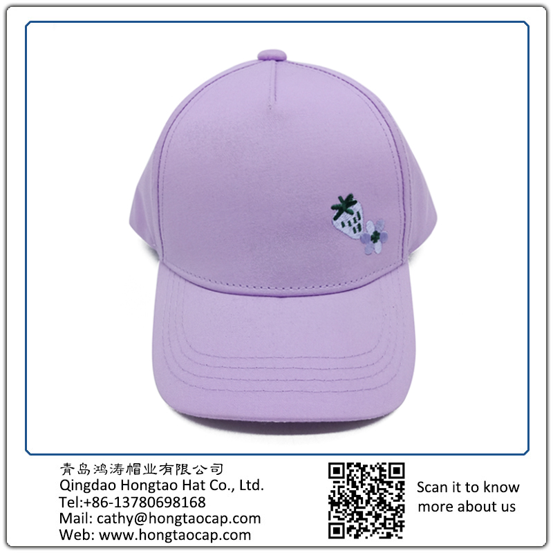 全棉細(xì)斜紋紗卡繡花兒童帽